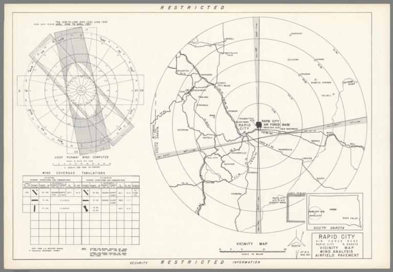 Rapid City Air Force Base : Rapid City South Dakota : Vicinity map