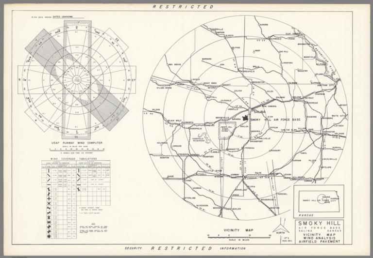 Smoky Hill Air Force Base : Salina Kansas : Vicinity map