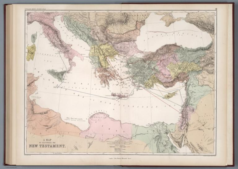 A map to illustrate the New Testament