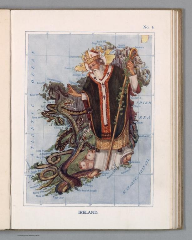 4. Ireland. St. Patrick Commands All the Reptiles to Leave Ireland.