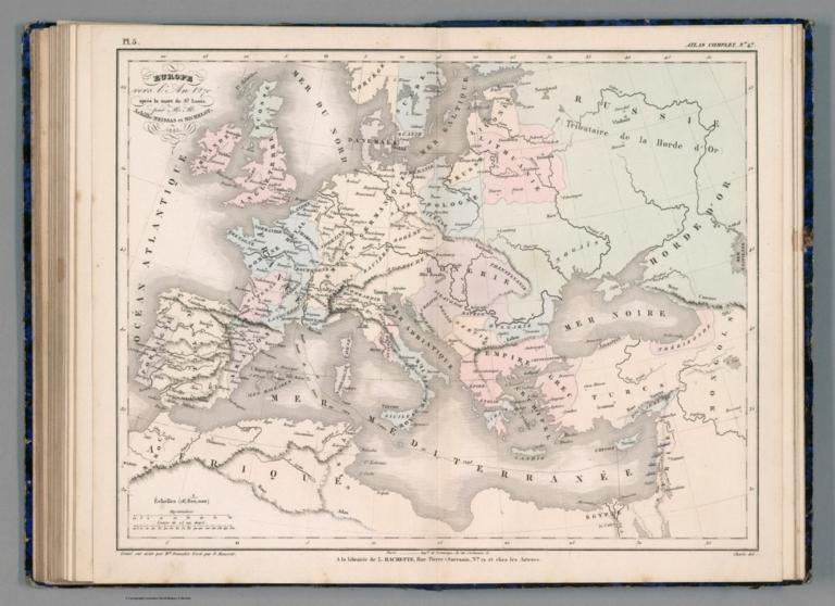 Europe vers l'An 1270, apres la mort de St. Louis. Pl. 5