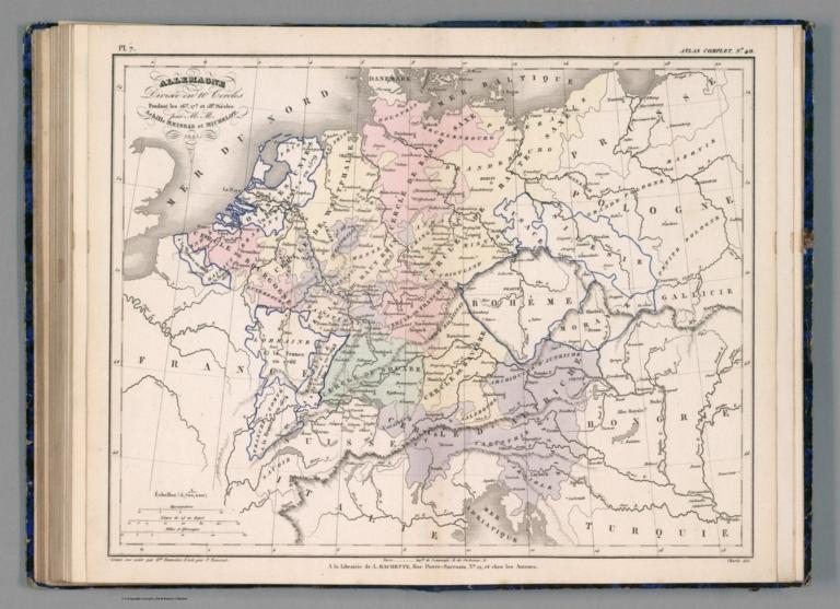 Allemagne : Divisee en 10 Cercles. Pendant les 16e. 17e. et 18e. Siecles. Pl. 7