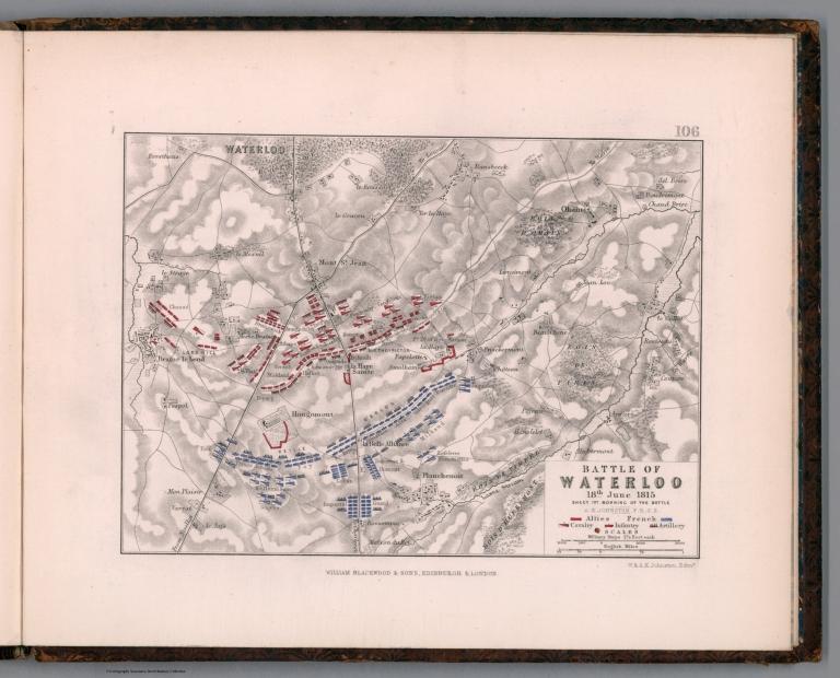 Battle of Waterloo, 18 June 1815: sheet 1