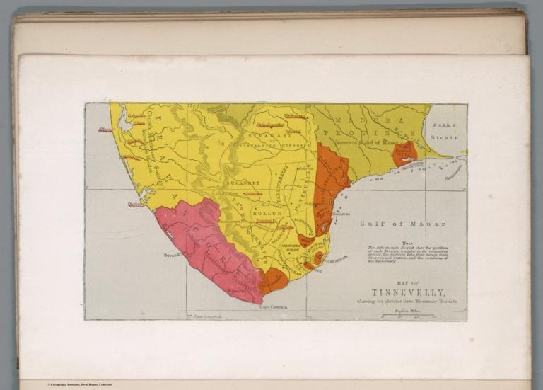 Map of Tinnevelly