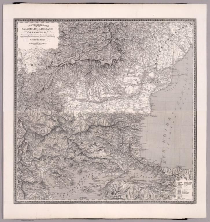 Composite: Sheets 1 and 2: Carte generale de la Valachie, de la Bulgarie et de la Roumilie