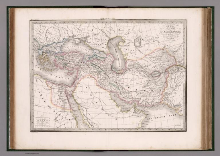 Carte de l'Empire d'Alexandre