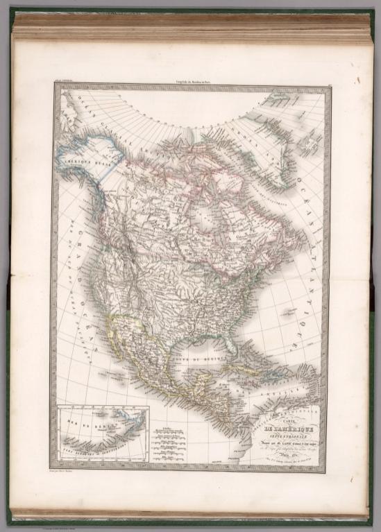 Carte de l'Amerique Septentrionale