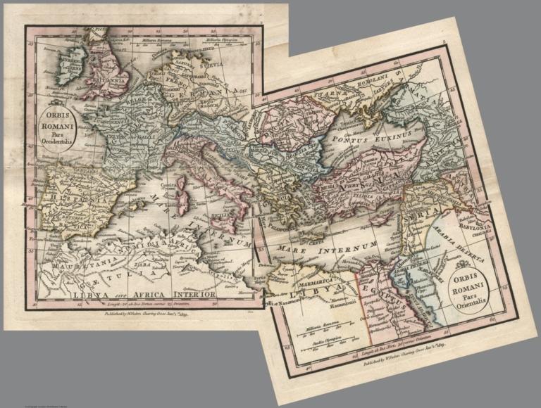 Composite Map: Sheet 2-3: Orbis Romani pars Occidentalis / Pars Orientalis