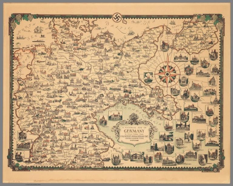 A pictorial map of Germany