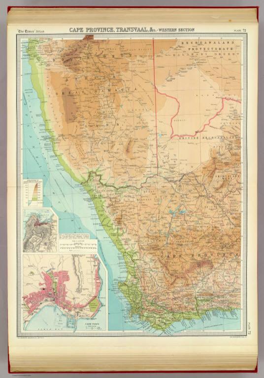 Cape Province, Transvaal, &c. - western section.