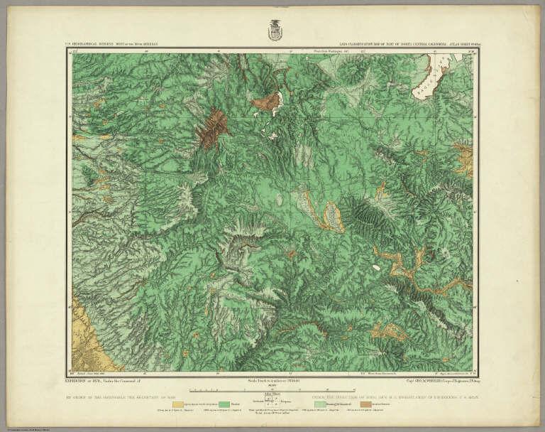 47A. Land Classification Map Of Part Of North Central California.