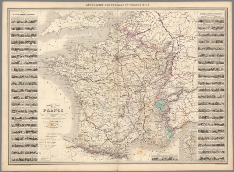 Pl. 3. Nouvelle carte illustree de la France