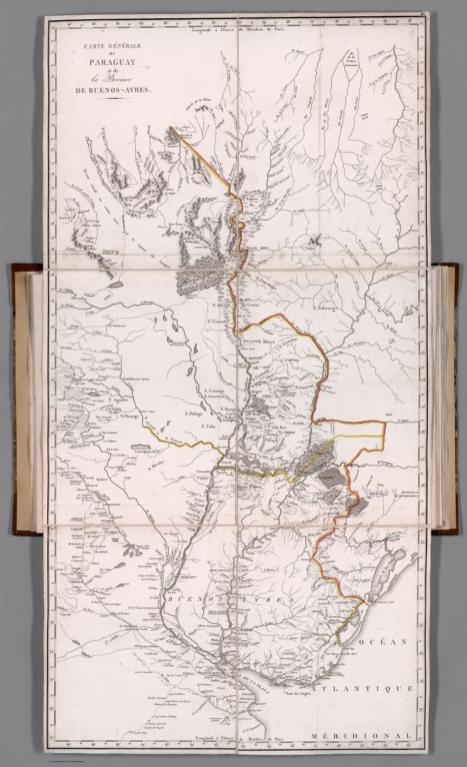 III. Carte generale du Paraguay et de la province de Buenos-Ayres