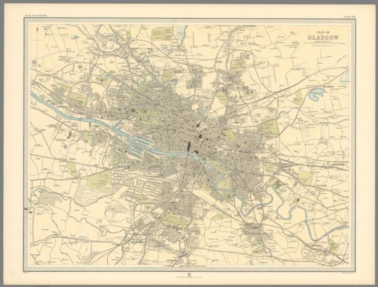 Plate 64. Plan of Glasgow.