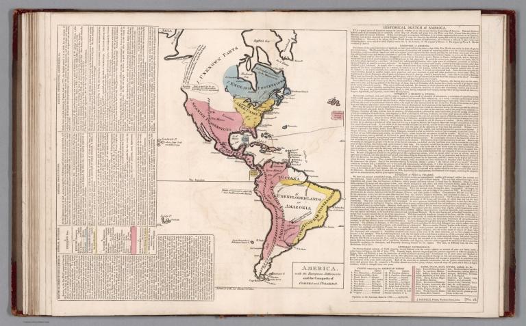 America, with the European settlements. No. 18