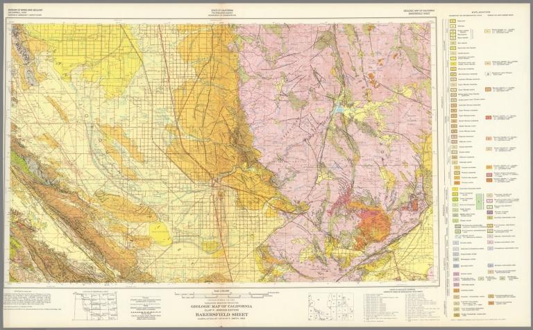 Geologic Map of California, Bakersfield Sheet.