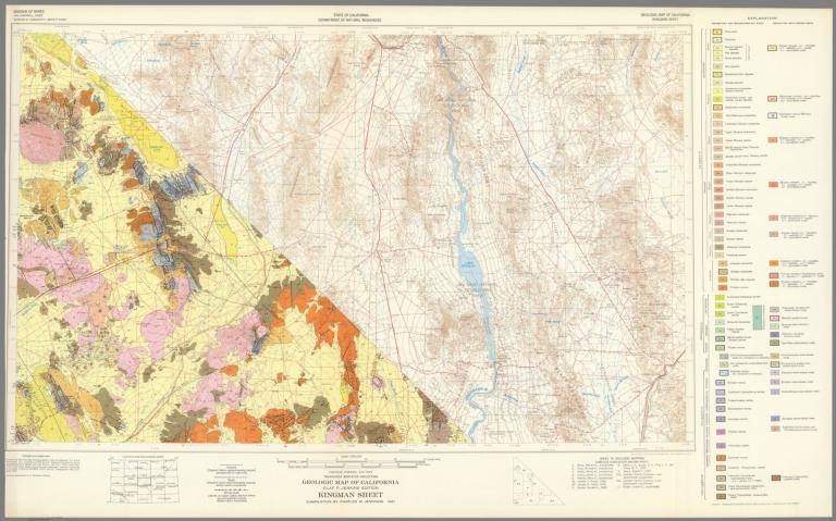 Geologic Map of California, Kingman Sheet.