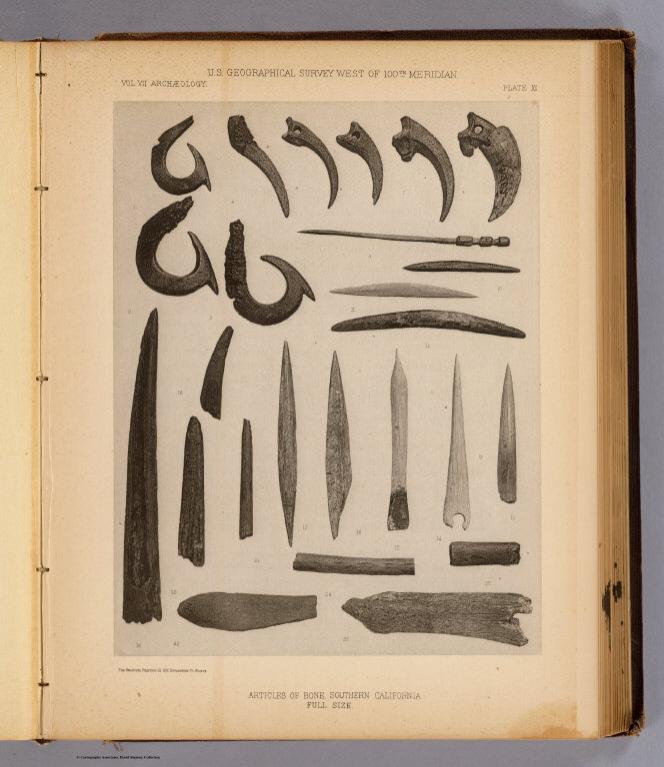 XI. Articles of bone, Southern California.