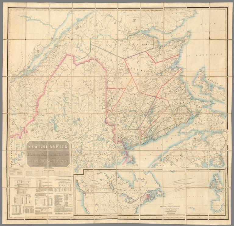 Map of the British Province of New Brunswick