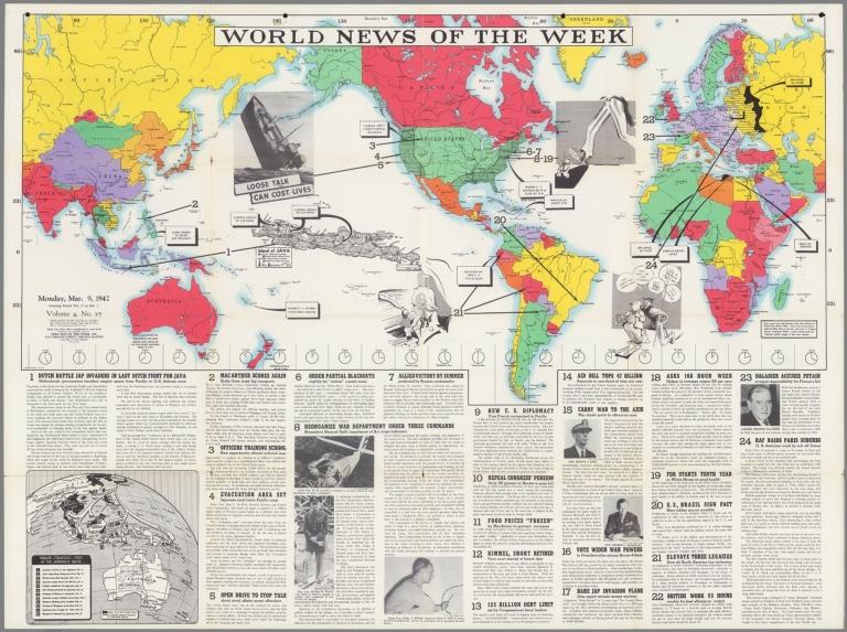 World News of the Week : Monday, Mar. 9, 1942.