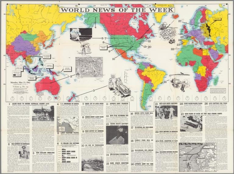 World News of the Week : Monday, Mar. 23, 1942.