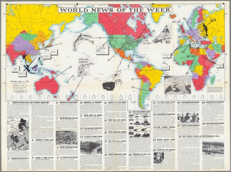 World News of the Week : Monday, June 1, 1942.