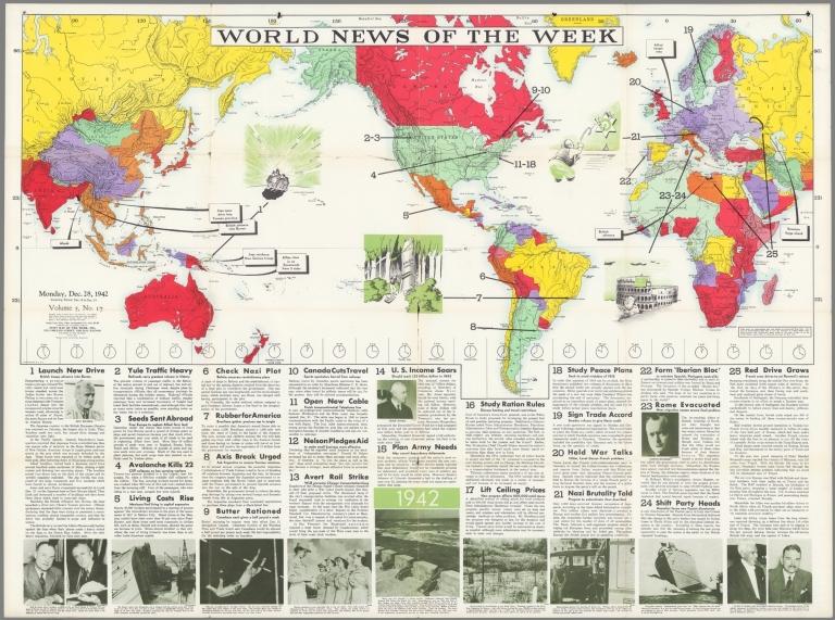 World News of the Week : Monday, Dec. 28, 1942.