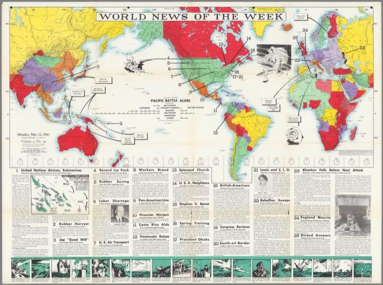 World News of the Week : Monday, Mar. 22, 1943.