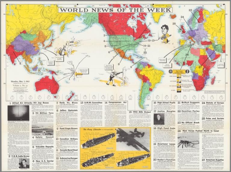 World News of the Week : Monday, May 3, 1943.