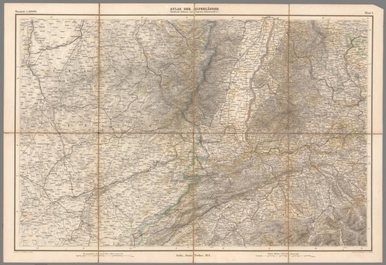 Atlas der Alpenländer. Blatt I.