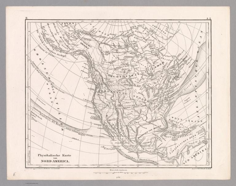 Plate 6. Physikalische Karte von Nord America.