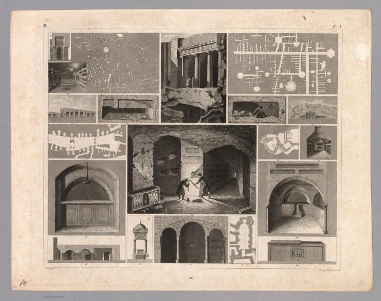 View: Plate 19. Christian Catacombs and Churches.