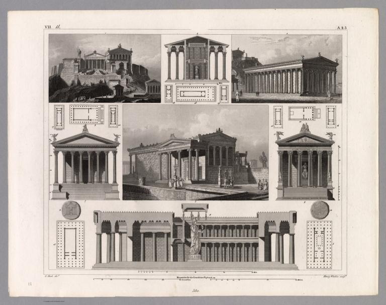 View: Plate 11. Greek and Roman Architecture.