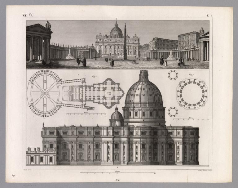 View: Plate 44. Renaissance Church Architecture: St. Peter's in Rome.