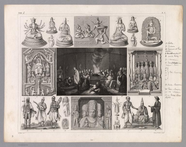 View: Plate 3. Indian Gods and Religion.