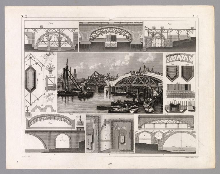 View: Plate 7. Construction of Stone Bridges.