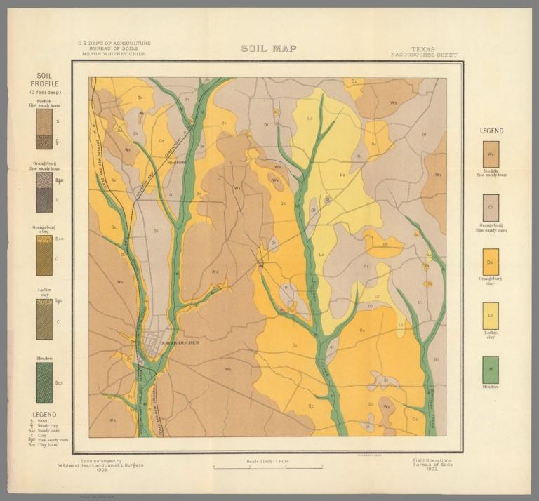 23. Soil Map, Nacogdoches Sheet, Texas.