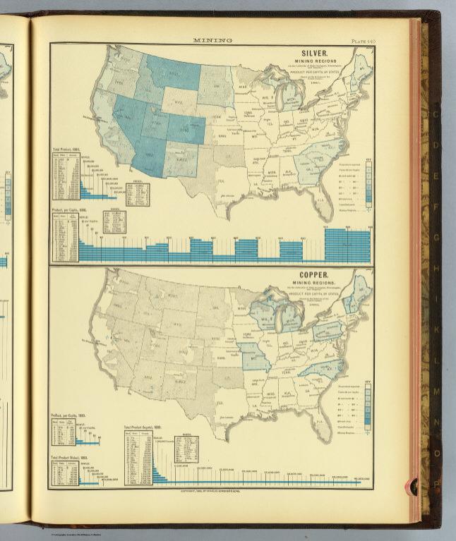 140. Silver, copper mining regions.