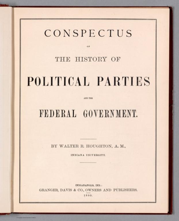 Title: Conspectus of The History of Political Parties and the Federal Government.