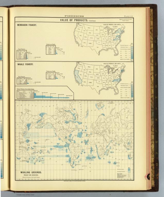 144. Fisheries, whaling grounds.