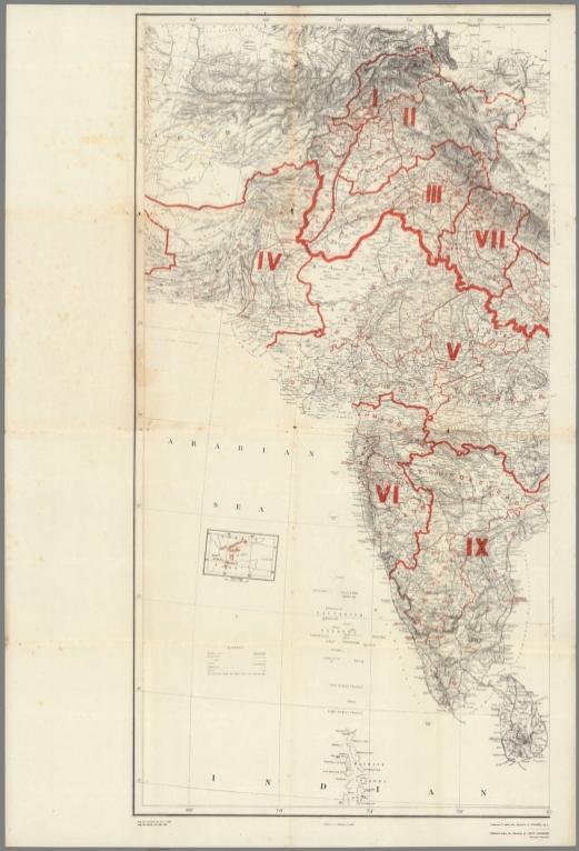 India and adjacent countries. East sheet