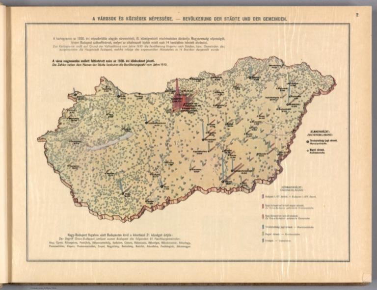 A városok és községek népessége. = Bevölkerung der Städte und der Gemeinden.