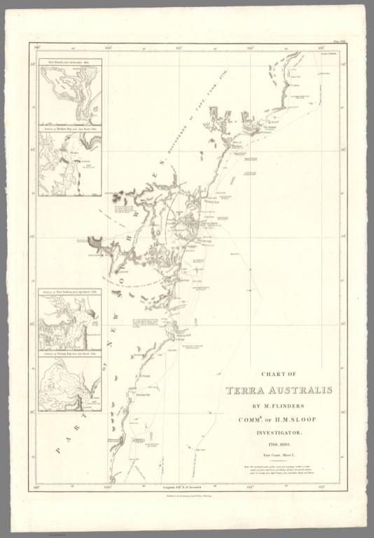 Chart of Terra Australis. East Coast, Sheet I.