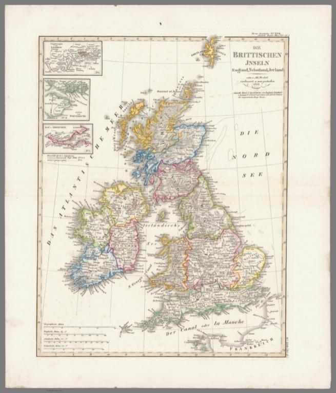 Die Brittischen Inseln. (British Isles).