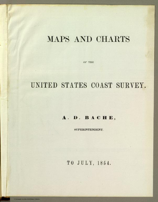 Title Page: Maps and charts of the United States Coast Survey.