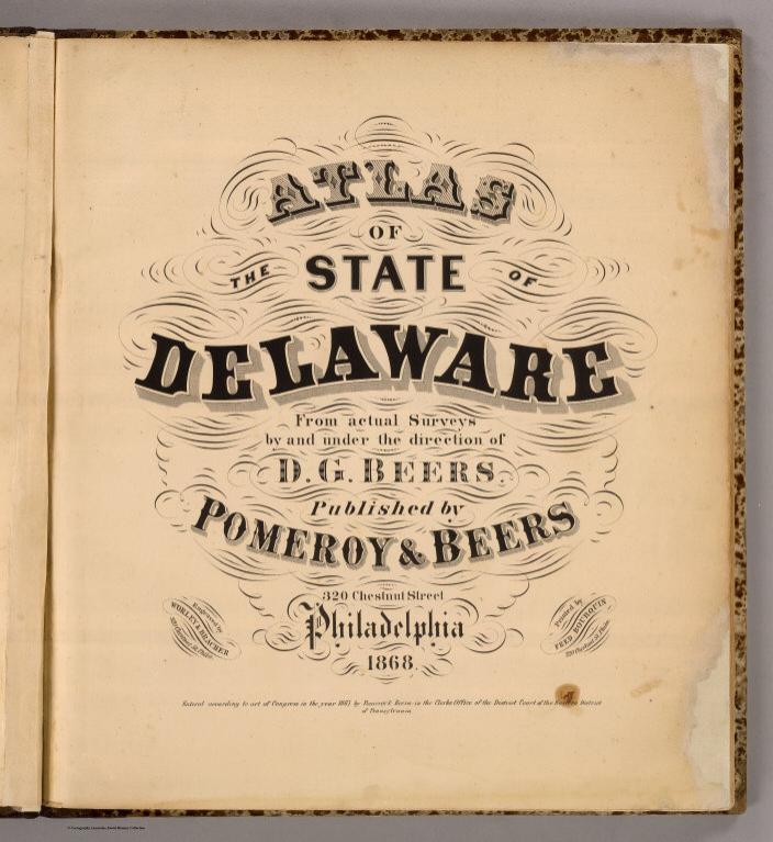 Title Page: Atlas of the state of Delaware.