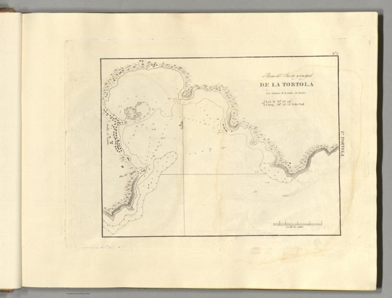 Plano del Puerto principal de la Tortola.