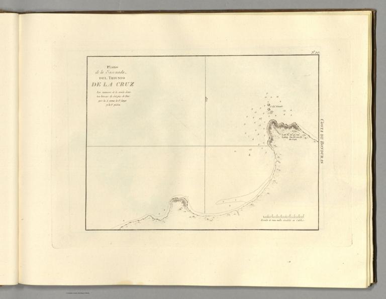 Plano de la Ensenada del Triunfo de la Cruz.