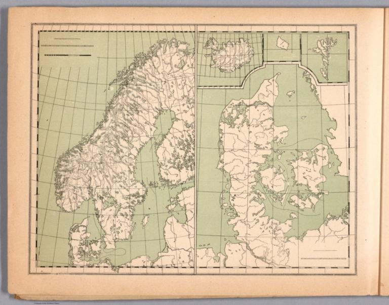 Outline map of Scandinavia