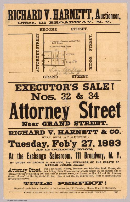 Attorney Street near Grand Street.